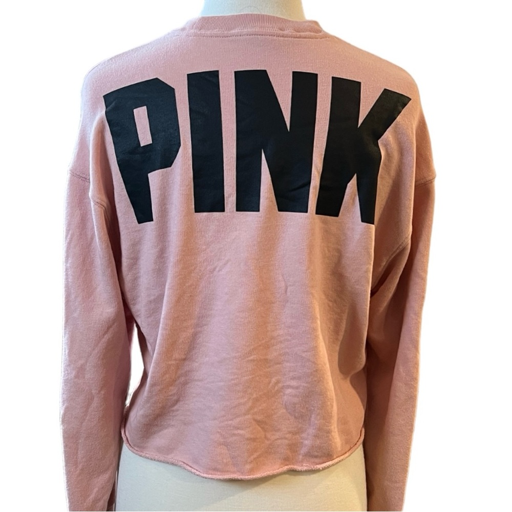 PINK | Cropped Sweatshirt w/ Snap Sleeves